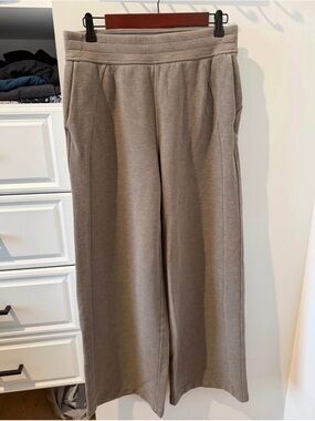 lululemon athletica Wide-Leg Knit Pants in Warm Ash -Taupe